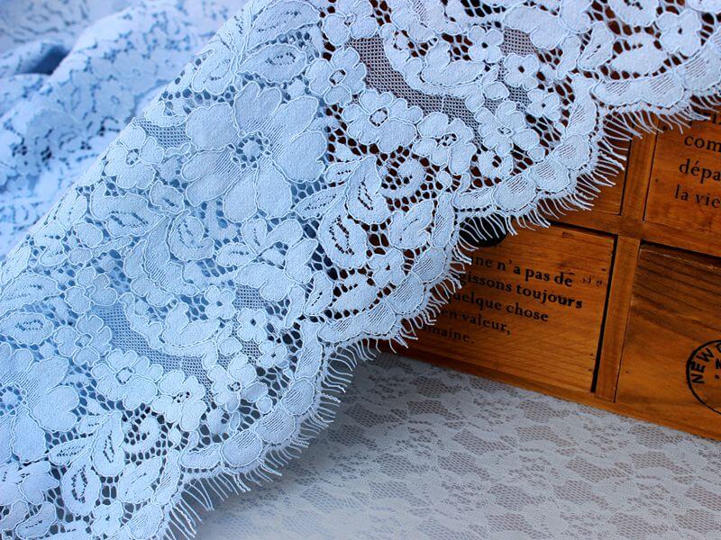 spot sale of brocade cord eyelash cotton lace fabric ribbon accessories for women clothing wholesale