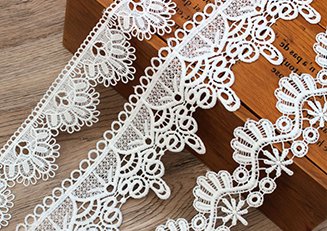 flower lace trim ivory white for ribbon scrapbooking curtain table cloth sewing accessories