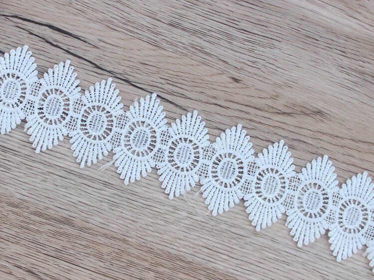 exquisite white polyester light lace trim embroidery ribbon flowers lace collar trim dress curtains hat sewing supplies