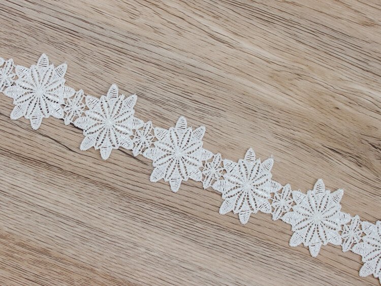 exquisite white polyester light lace trim embroidery ribbon flowers lace collar trim dress curtains hat sewing supplies