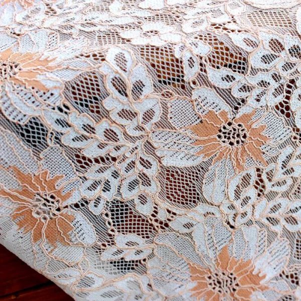 high quality two tone lace fabric for women's lace fabric tablecloth decoration fabric