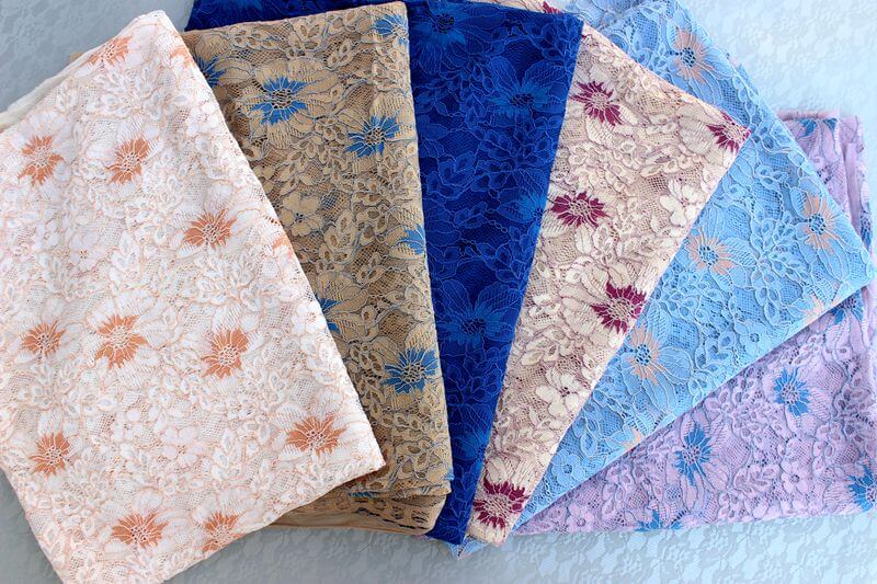 high quality two tone lace fabric for women's lace fabric tablecloth decoration fabric