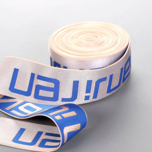 in stock custom elastic straps shiny tape with brush effect bra strap for underwear waistband