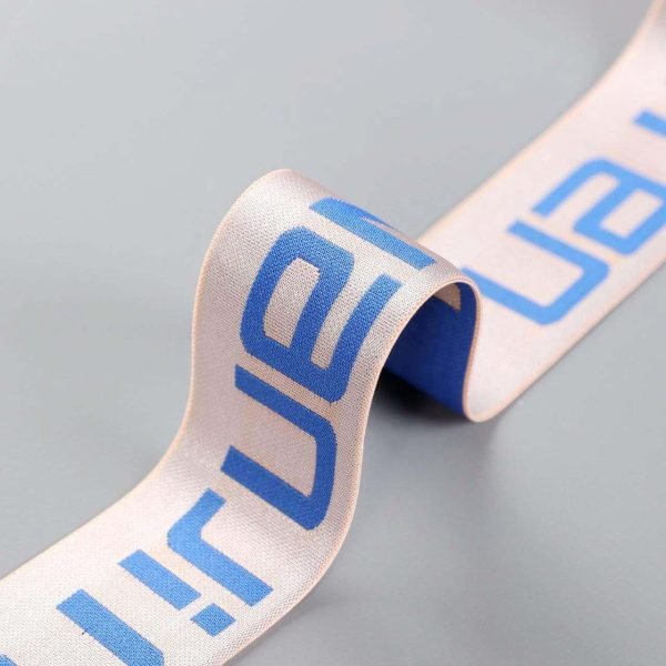 in stock custom elastic straps shiny tape with brush effect bra strap for underwear waistband