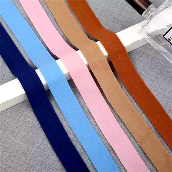 factory wholesale elastic webbing folded elastic belt for home lace decoration sewing belt clothing accessories