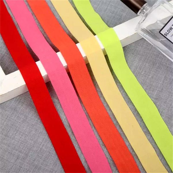 factory wholesale elastic webbing folded elastic belt for home lace decoration sewing belt clothing accessories