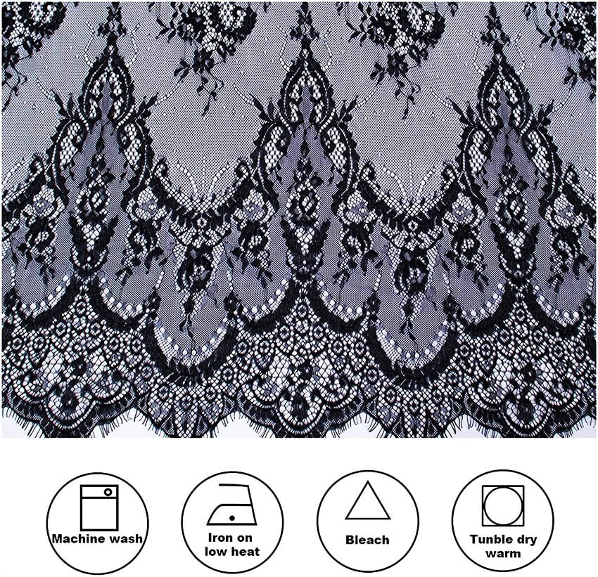 factory direct sale wedding french african lingerie chantilly eyelash trim wholesale bridal lace fabric