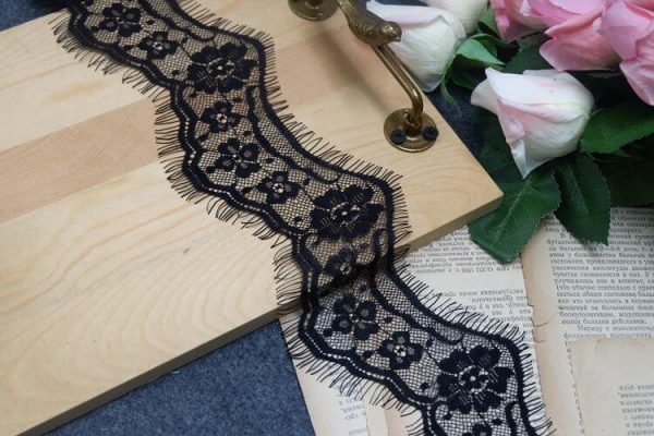 color flower embroidered lace fabric eyelashes trim diy sewing handmade garment lingerie materials