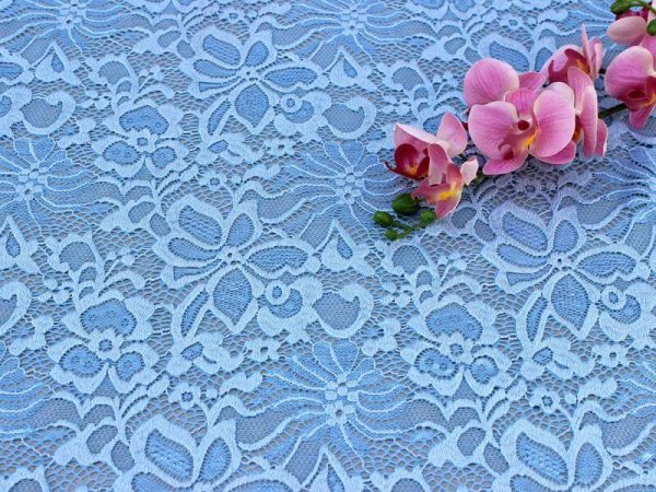 chantilly wide lace organza fabric lace fabric for clothing wedding tablecloth fabric